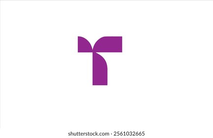 Letter T logo. Icon design. Template elements. Geometric abstract logos