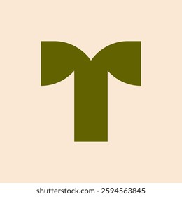 Letter T logo. Icon design. Template elements. Geometric abstract logos