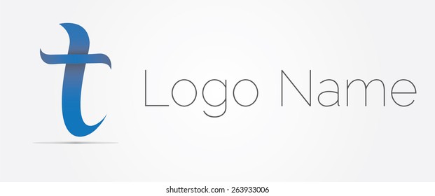Letter T logo icon design template elements