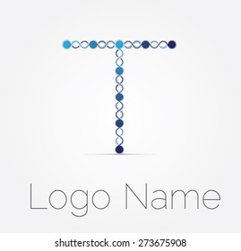Letter T logo icon design template elements