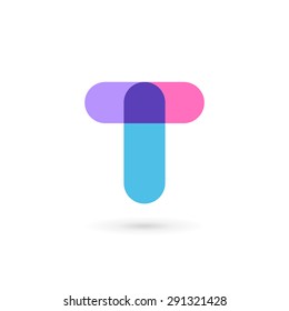 Letter T logo icon design template elements
