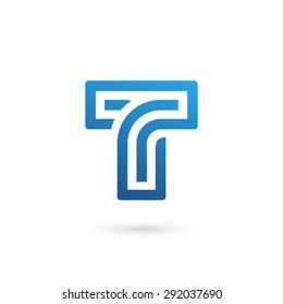 Letter T logo icon design template elements
