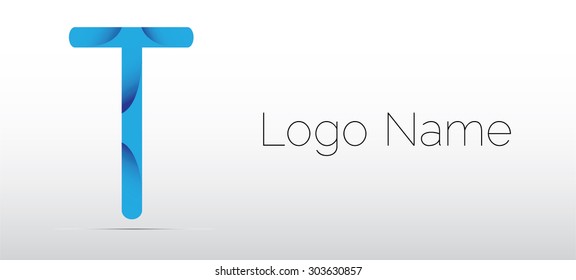 Letter T, logo icon design template elements, logo design.
