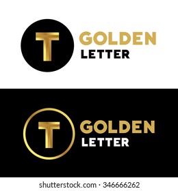 Letter T logo icon design template elements