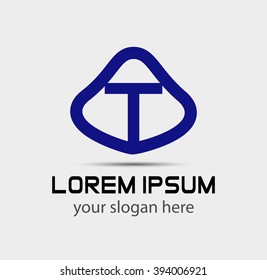 Letter T logo icon design template elements

