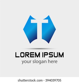Letter T logo icon design template elements
