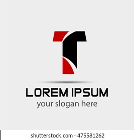 Letter T logo icon design template elements

