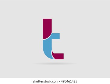 Letter T logo icon design template elements
