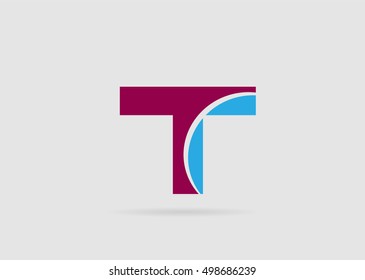 Letter T logo icon design template elements
