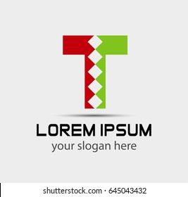 Letter T logo icon design template elements
