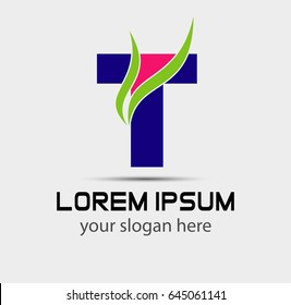 Letter T logo icon design template elements
