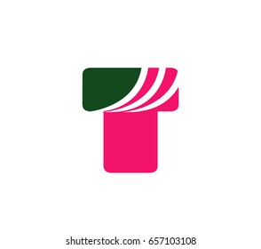 Letter T logo icon design template elements
