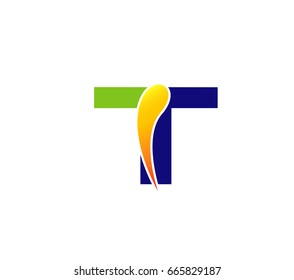 Letter T logo icon design template elements
