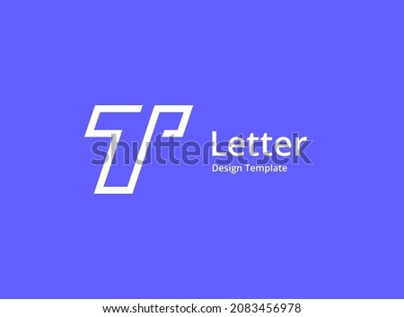 Letter T logo icon design template elements