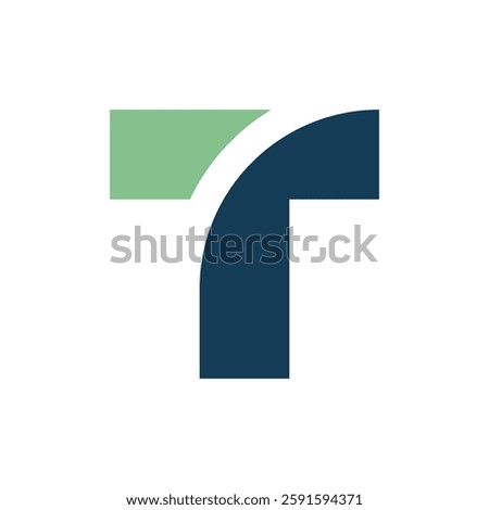 Letter T logo. Icon design. Template elements. Geometric abstract logos