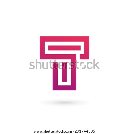 Letter T logo icon design template elements
