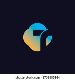 Letter T logo icon flat and vector design template.