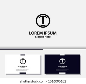 Letter T logo and icon, vector design template.EPS10