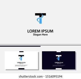 Letter T logo and icon, vector design template.EPS10