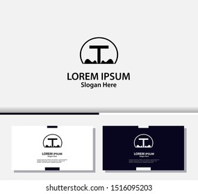 Letter T logo and icon, vector design template.EPS10