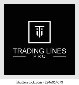 Letter T logo icon vector design.T icon design. TT elegant and Professional white color letter icon design on black background