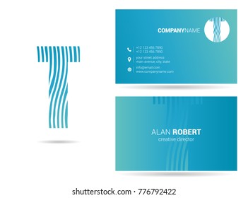 Letter T logo icon vector