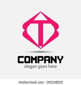 Letter T logo Icons Vector Graphic Design
