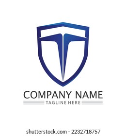 imagen del logotipo de letra T y tipo de letra T vector gráfico de diseño 