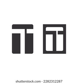 letter T logo image and font T design graphic  vector 