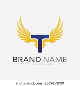 letter T logo image and font T design graphic  vector 