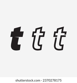 letter T logo image and font T design graphic  vector 