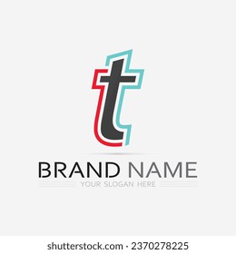 letter T logo image and font T design graphic  vector 
