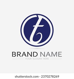 letter T logo image and font T design graphic  vector 