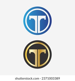 letter T logo image and font T design graphic  vector 