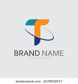 letter T logo image and font T design graphic  vector 