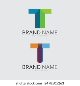 letter T logo image and font T design graphic  vector 