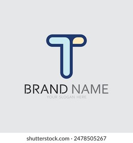 letter T logo image and font T design graphic  vector 