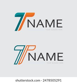 letra T logo Imagen y fuente T diseño gráfico Vector 