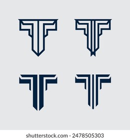 letter T logo image and font T design graphic  vector 