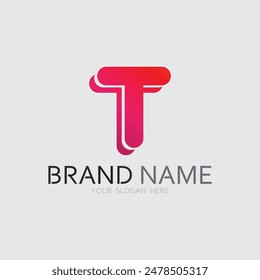 letter T logo image and font T design graphic  vector 
