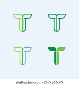 letter T logo image and font T design graphic  vector 