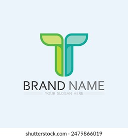 letra T logo Imagen y fuente T diseño gráfico Vector 