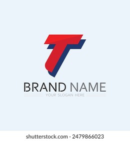 letter T logo image and font T design graphic  vector 