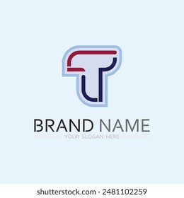 letter T logo image and font T design graphic  vector 
