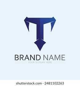 letter T logo image and font T design graphic  vector 