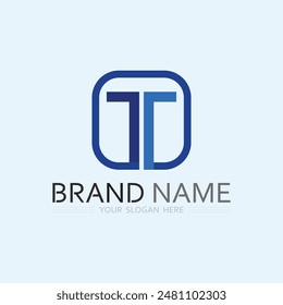 letra T logo Imagen y fuente T diseño gráfico Vector 