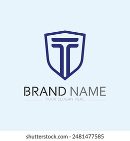letter T logo image and font T design graphic  vector 
