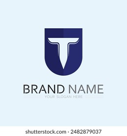 letter T logo image and font T design graphic  vector 