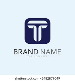 letter T logo image and font T design graphic  vector 