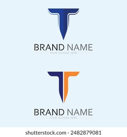 letter T logo image and font T design graphic  vector 